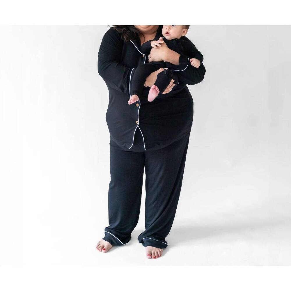 NEW LAREE + CO. allie bamboo luxe lounge set in black